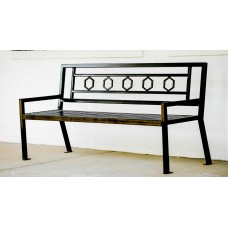 6 foot Biscayne Bench with Back Portable Surface Mount